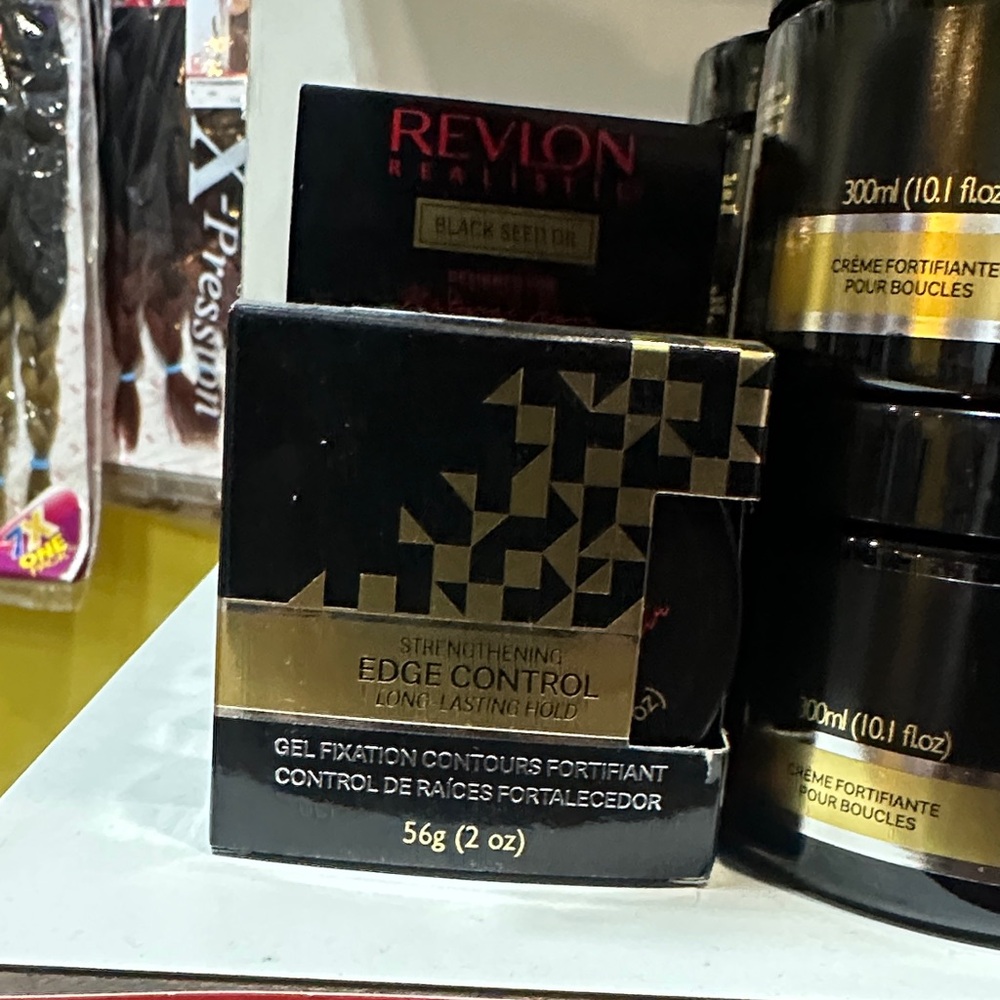Revlon Edge Control Gel with Black and Gold Packaging